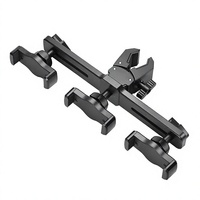 Support pratique rotatif à 360° à fixation rapide, pince robuste, hauteur réglable, adaptateur de montage sur trépied pour tablette et double téléphone portable, pour lit et bureau