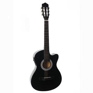 <span class=keywords><strong>Guitarra</strong></span> Folk Electroacústica de 38 Pulgadas con <span class=keywords><strong>Cuerdas</strong></span> de Acero, Cuerpo Completo de Tilo, Ecualizador y Accesorios para Instrumentos Musicales de Madera - Product Image 2