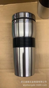 450ML Stainless Steel Vacuum Insulated Double-Steel Concave Car Cup with Leather Sleeve Leak-Proof Lid for Non-Slip Hand Grip - Product Image 4