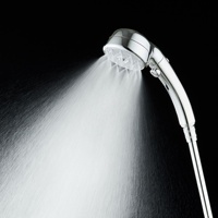 Accessoires de robinet de salle de bain japonais coréen Micro Nano bulle économie d'eau ABS 360 ° réglage d'angle pommeau de douche à main