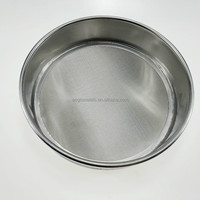 Tamis de laboratoire standard en tissu métallique à armure toile simple pour farine et minerais, avec mailles de 10, 20, 30, 40, 50 microns, soudé