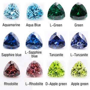 Harga grosir batu zirkon buatan batu Cz biru Aqua khusus 4*4mm sampai 10*10mm triliun potongan longgar zirkonia kubik sintetis - Product Image 4