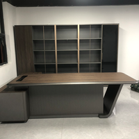 Bureau de direction moderne en bois, mobilier de bureau, bureau administratif, bureau du PDG