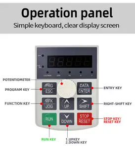 מכירה לוהטת vdf תדר מהפך ce 0.75KW 1.5kw 2.2kw 3 שלב 380v vfd כונן תדר כונן מהפך משאבת מים