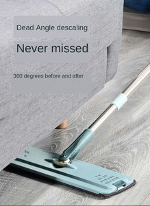 <span class=keywords><strong>Balai</strong></span> nettoyeur d'essuie-glace magique polyvalent <span class=keywords><strong>Balai</strong></span> plat serpillière tige en acier Boîte à tête en plastique Accessoires de nettoyage de sol pour la maison - Product Image 6