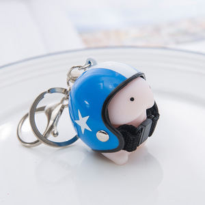 <span class=keywords><strong>Mini</strong></span> dễ thương xe máy Mũ bảo hiểm Móc Chìa Khóa nắp nhỏ đồ trang trí phim hoạt hình Mũ bảo hiểm Keychain - Product Image 5