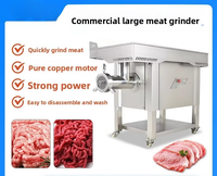 Hachoir à viande électrique commercial en acier inoxydable, capacité 500 kg/h, pour usage industriel (sortie d'usine)