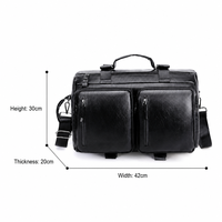 Sac à dos de voyage professionnel convertible 3 en 1 en cuir PU personnalisé avec plusieurs poches pour les navetteurs