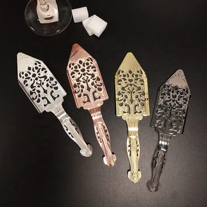 Nouveau Design personnalisé LOGO couleur argent clair métal acier inoxydable passoire à barre creuse <span class=keywords><strong>Absinthe</strong></span> <span class=keywords><strong>cuillère</strong></span> - Product Image 2