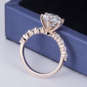 Anillo de Plata 925 con Moissanita DEF de 3 Quilates para Mujer, Joyería Messi, Anillo de Moissanita al por Mayor - Product Image 4