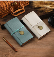Carnet à spirales A6 avec couverture en tissu, journal créatif, bloc-notes vintage, cadeau pour étudiant, personnalisable, impression UV