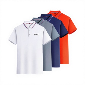 เสื้อยืดโลโก้บริษัทแบบกำหนดเอง ชุดยูนิฟอร์มบริษัท เสื้อเชิ้ตกันยับ 100% โพลีเอสเตอร์ ผ้าเปล่าปักลายสำหรับผู้ชาย - Product Image 2