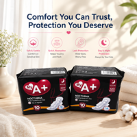 Serviettes hygiéniques ailées jetables en coton biologique 100% respirant, super absorbantes, avec protection anti-fuites, qualité A+, vente en gros