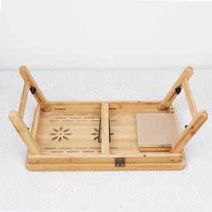 Mesa Plegable de Bambú para Portátil, Tamaños Pequeño, Mediano y Grande, con Disipador de Calor y Refrigeración por Aire, Escritorio para Cama o Estudio con Asa - Product Image 4