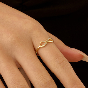 Hot-selling 925 Sterling Silver <strong>Infinity</strong> Symbol Jewelry Zircon Hoop <strong>Earrings</strong> Ring for Woman Gift - Product Image 5