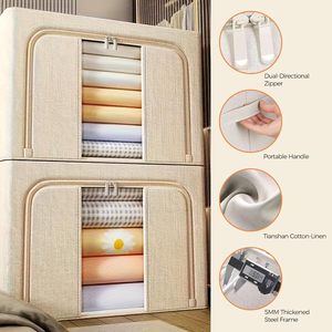 Hot Sale Cloth Fabric <b>Storage</b> <b>Box</b> Collapsible Clothes <b>Storage</b> <b>Box</b> Home <b>Folding</b> Foldable <b>Storage</b> <b>Box</b> Organizer Drawer Container - Product Image 5