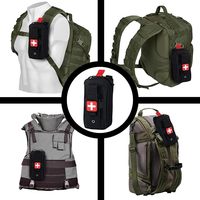 Trousse de premiers secours tactique d'extérieur, sac banane EDC, pochette étanche en nylon avec fermeture éclair, sac médical de survie, garrot, ciseaux, urgence