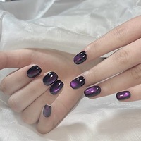 Produit incontournable pour les professionnels : Faux ongles ABS de qualité supérieure, forme ballerine/cercueil, noir gothique, vente directe fabricant