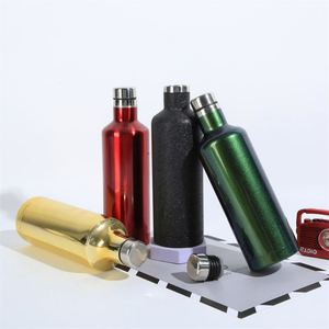 Outdoor 500Ml Insulated Drink Water Bottle <b>Cheap</b> Stainless Steel Custom Cups Red Wine Bottles With Leak Proof Lid - Product Image 3