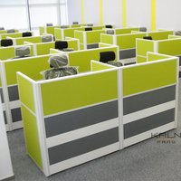 Poste de travail modulaire moderne de haute qualité en mélamine de niveau E0 2026, bureau de direction OEM, table de bureau commerciale personnalisée