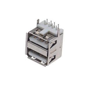 Conector USB 2.0 Tipo-A Hembra de Perfil Bajo, Cuerpo Corto de 11.5 mm con Brida Reforzada para Montaje Horizontal Seguro en PCB - Product Image 2