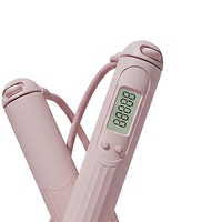Corde à sauter numérique sans fil en fil d'acier à double usage, longueur réglable, avec compteur, pour fitness, exercice, perte de poids, collège