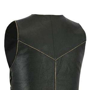 Chaleco de Cuero para Hombre Hecho en Fábrica a Precio Competitivo, Personaliza tu Propio Logotipo, Chaleco de Cuero Profesional de Primera Calidad, Cantidad al por Mayor - Product Image 4
