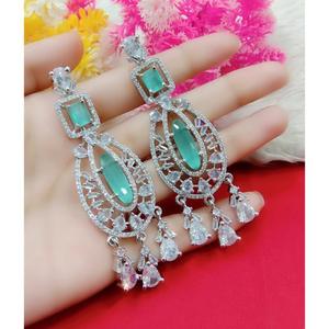 Ad Jewellry Pendiente de gota de piedra Pendientes de plata Peso ligero Swat Prueba Joyería India Accesorio al por mayor tradicional - Product Image 4