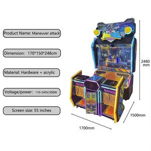 Nouvelle machine de jeu de tir électronique à monnayeur, simulateur de tir d'arcade dynamique LCD de 55 pouces - Product Image 5