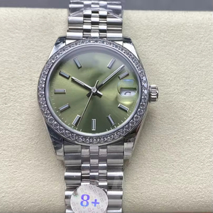 Sang trọng handmade Tùy chỉnh hình chữ nhật xem moissanite Zirconia kim cương nạm khung 20 mét ban nhạc Chiều rộng mờ tinh thể quay số con trỏ - Product Image 2