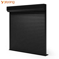 Fenêtre monobloc motorisée JY de haute qualité avec volet roulant en aluminium pour la sécurité et les fournitures anti-ouragan