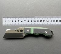 Couteau pliant en acier D2 avec manche en G10 Grivory |   Outil de survie usiné CNC pour conditions extrêmes, disponible en DIY et OEM
