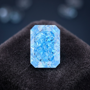 Diamante Suelto CVD Cultivado en Laboratorio, Corte Radiante Azul Fantasía, Certificado IGI para Joyería - Product Image 3