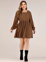 Robe sexy Fat Girl pour femmes 2020 avec manches longues, robe grande taille