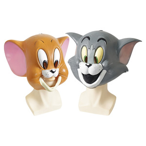 Máscara de látex de Tom y Jerry para niños, accesorio para disfraz de fiesta de cumpleaños - Product Image 1