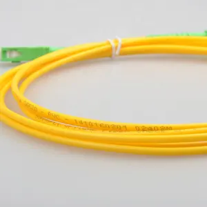 SC/APC-SC APC 9/125um modalità singola PVC, LSZH, OFNR, OFNP, Plenum Patch Cord in fibra