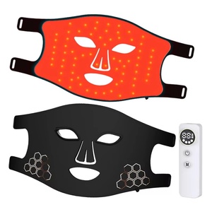 Appareil portable de soin de la peau pour raffermir le visage et réduire les rides, masque de luminothérapie LED rouge en silicone personnalisable - Product Image 2