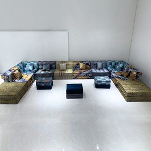 Sofa Modular Apartemen Bentuk U Minimalis, Set Sofa Mahjong Nyaman, Sofa Bed Daybed - Product Image 1