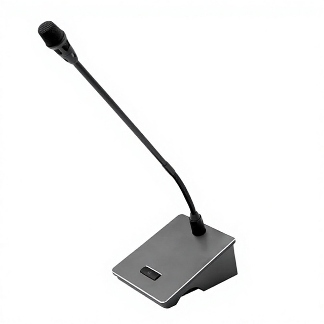 IPALEAD AES67 Gooseneck Conference Microphone 1-Channel AES67 Output PoE Powered Electret Condenser Mic Cardioid 20Hz-20KHz