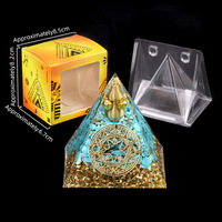 6cm Kristallkies-Pyramide Handgefertigte Kunsthandwerkskunst Heimdekoration und Heilung
