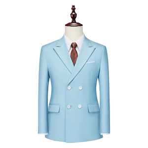 <span class=keywords><strong>Traje</strong></span> Morado Casual de Negocios para <span class=keywords><strong>Hombre</strong></span> con Doble Botonadura para Exportación Transfronteriza Abrigo Individual de Alta Calidad - Product Image 3