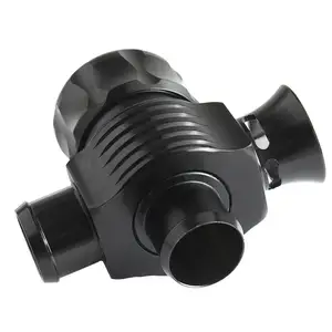 Universal 25mm Turbo Diverter Dump Blow Off Valve Dual Port With Horn For VW MK4 Golf Polo GTI 1.8T Saab Turbo