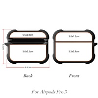 Coques d'écouteurs vierges en TPU 2D pour sublimation, anti-chute et étanches, pour séries 1/2/3/4/Pro/Pro 2/Pro 3, personnalisables