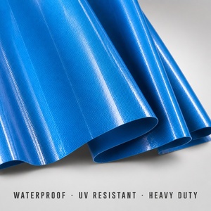 Bâche bleue robuste pour auvent extérieur, 118 pouces, imperméable, style uni, en tissu non tissé - Product Image 4
