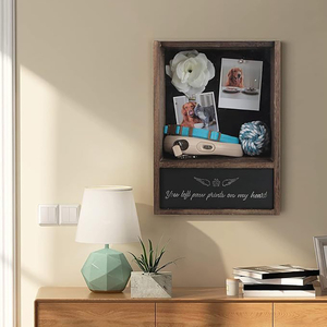 Wholesale Wholesale Wood Pet <b>Urns</b> Wall Hanging Photo Organizer for Supplies Personalized Coffin - Product Image 3