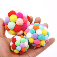 Balle en peluche douce et réaliste pour chat, jouet interactif pour chat, à mâcher, naturelle, mignonne