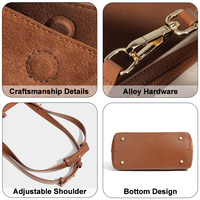 Sac fourre-tout en cuir suédé pour femmes avec pochette zippée, grande capacité, sac à main pour le travail et les voyages, entièrement personnalisable