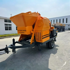 Bomba Mezcladora de Concreto 2 en 1, Portátil, de 30/40m3, con <span class=keywords><strong>Remolque</strong></span> Diésel para Construcción - Product Image 5