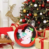 60cm PVC imprimé boule de Noël et ornements d'arbre jouet gonflable pour le plaisir en plein air ballons décoratifs fabriqués