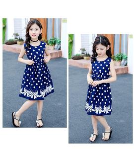 Vestidos de Niña al Estilo Coreano con Puntos Blancos, Vestido Largo de Princesa, Compras en Línea, Proveedor de China - Product Image 5